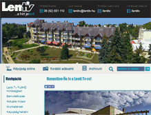 Tablet Screenshot of lentitv.hu